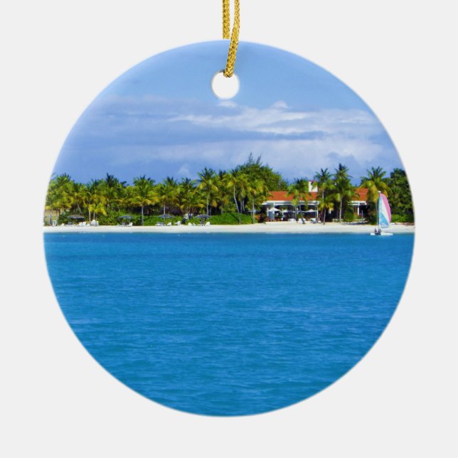 Caribbean Christmas Ornament (Front)