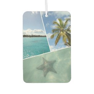 Caribbean Collage Car Air Freshener