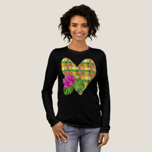 Caribbean Colorful Fabric Madras Tartan Tri-Blend Shirt
