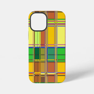 Caribbean Colourful Fabric Madras Tartan iPhone 12 Mini Case