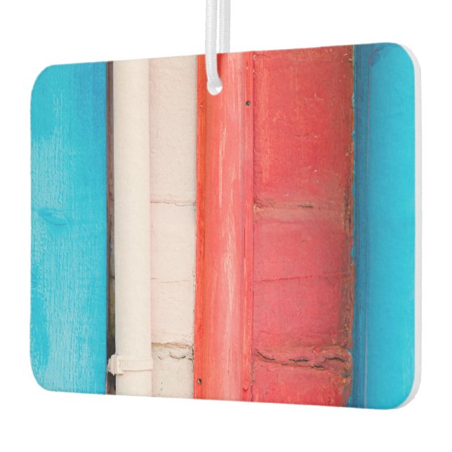 Caribbean colours - abstract car air freshener (Left)