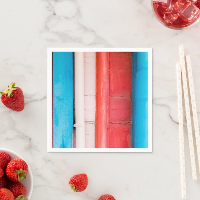 Caribbean colours - abstract napkin (Insitu)