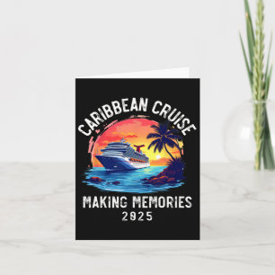 Caribbean Cruise 2025 Souvenir Matching Family Fri Card