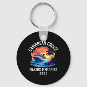 Caribbean Cruise 2025 Souvenir Matching Family Fri Key Ring