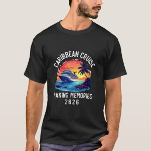 Caribbean Cruise 2026 Souvenir Matching Family Fri T-Shirt