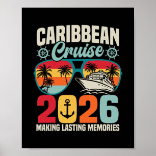Caribbean Cruise 2026 Vacation Trip Matching Famil Poster