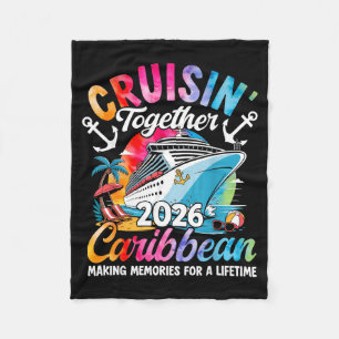 Caribbean Cruise Family Vacation 2026 Cruisin’ Tog Fleece Blanket