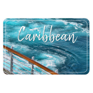 Caribbean Cruise - Turquoise Water Photography Magnet