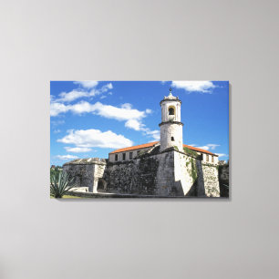 Caribbean, Cuba, Havana. Old Havana, Castillo Canvas Print
