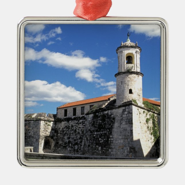 Caribbean, Cuba, Havana. Old Havana, Castillo Metal Tree Decoration (Front)