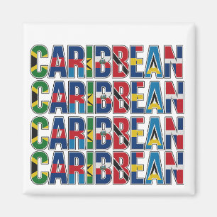 Caribbean Flags Magnet