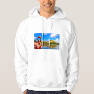 Caribbean flamingo in St kittsT-Shirt Hoodie