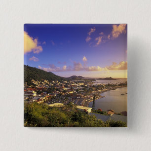 Caribbean, French West Indies, St. Martin. 15 Cm Square Badge