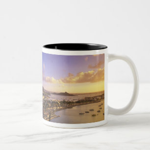 Caribbean, French West Indies, St. Martin. Two-Tone Coffee Mug