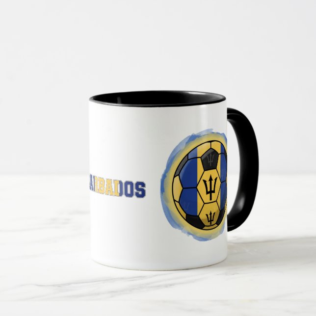 Caribbean Futbol – Barbados Edition Mug (Front Right)