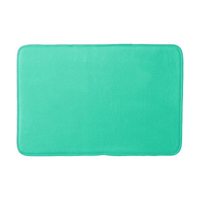 Caribbean Green (solid colour)  Bath Mat (Front)