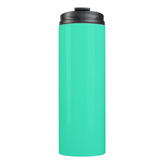  Caribbean Green (solid colour)  Thermal Tumbler (Front)
