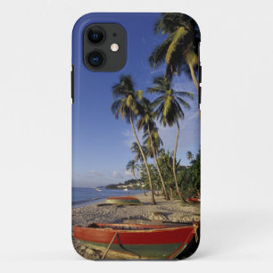 CARIBBEAN, Grenada, St. George, Boats on palm Case-Mate iPhone Case