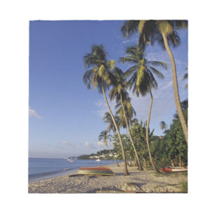 CARIBBEAN, Grenada, St. George, Boats on palm Notepad