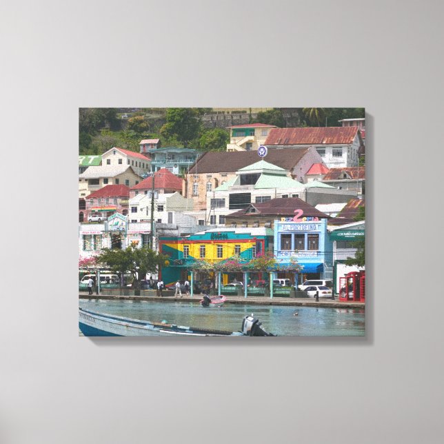 Caribbean, GRENADA, St. George's, St. George's Canvas Print (Front)