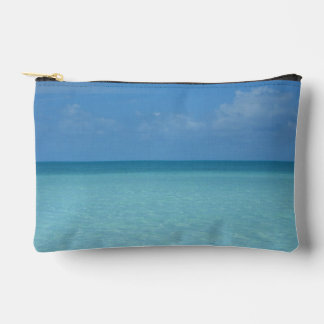 Caribbean Horizon Tropical Turquoise Blue Accessory Pouch