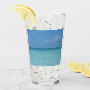 Caribbean Horizon Tropical Turquoise Blue Glass