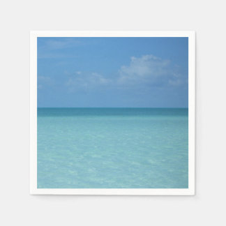 Caribbean Horizon Tropical Turquoise Blue Napkin