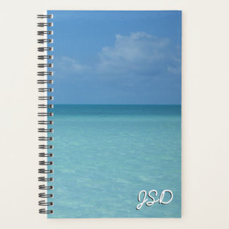 Caribbean Horizon Tropical Turquoise Blue Planner