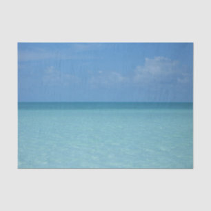Caribbean Horizon Tropical Turquoise Blue Tissue Paper