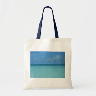 Caribbean Horizon Tropical Turquoise Blue Tote Bag