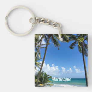 Caribbean Island, Martinique (labelled) Key Ring