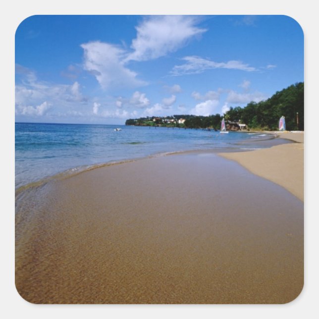 Caribbean, Lesser Antilles, West Indies, 3 Square Sticker (Front)