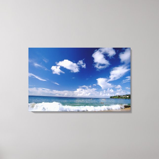 Caribbean, Lesser Antilles, West Indies, 5 Canvas Print (Front)
