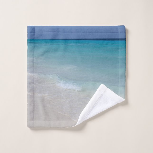 Caribbean Ocean Beach Dream 8 Bath Towel Set (Wash Cloth)