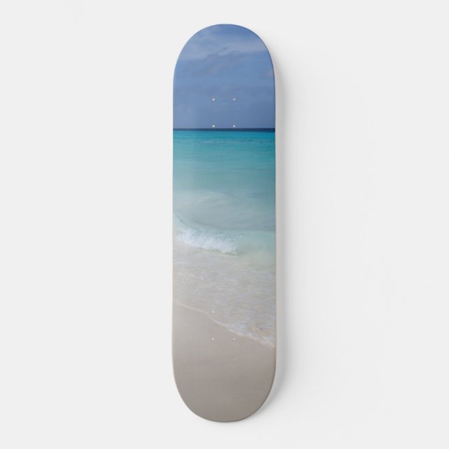 Caribbean Ocean Beach Dream 8 Skateboard (Front)