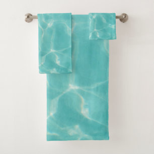 Caribbean Ocean Glow #1 #sea #wall #art Bath Towel Set