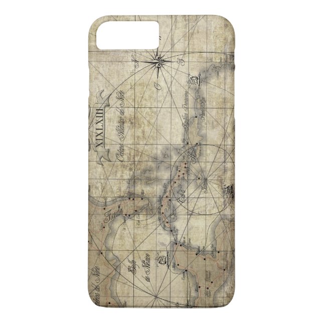 Caribbean - old map Case-Mate iPhone case (Back)