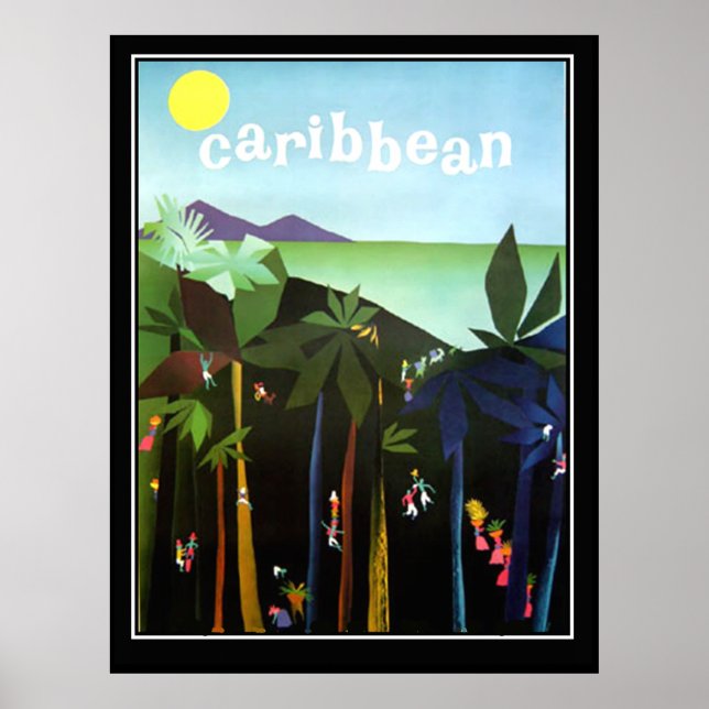 Caribbean Promotional Vintage poster (Front)