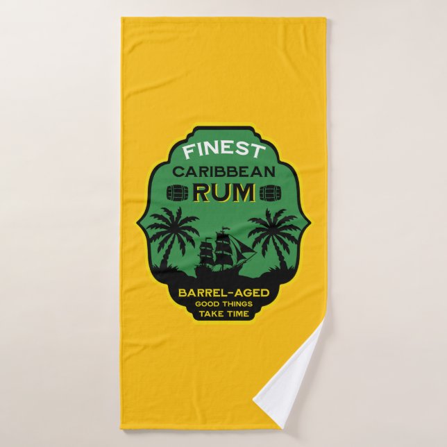 Caribbean Rum Gift Bath Towel (Bath Towel)