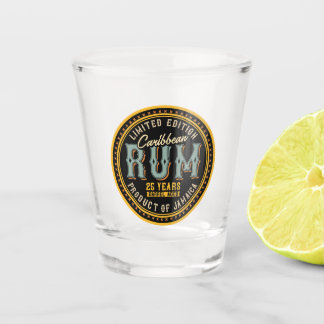 Caribbean Rum Tropical Liquor  Shot Glass