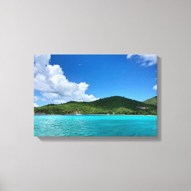 Caribbean Sea Canvass Print (Front)