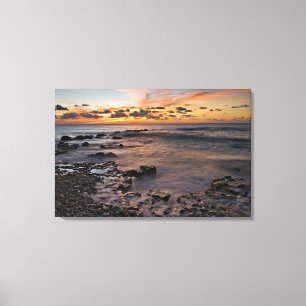 Caribbean Sea, Cayman Islands. Crashing waves 2 Canvas Print