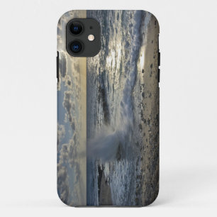 Caribbean Sea, Cayman Islands.  Crashing waves Case-Mate iPhone Case