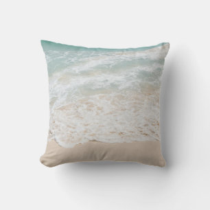 Caribbean Sea Foam Dream #3 #ocean #wall #decor  Cushion