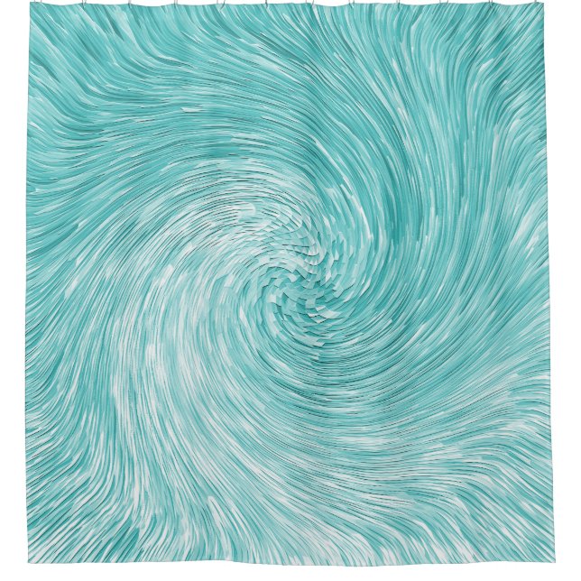 Caribbean Sea Swirl...... Shower Curtain (Front)