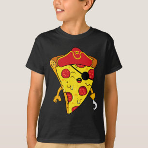Caribbean sea thief freebooter toddler boy pizza T-Shirt