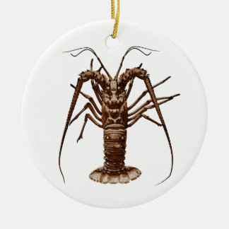 Caribbean Spiny Lobster Ceramic Tree Decoration
