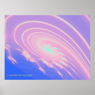 Caribbean Splash Poster