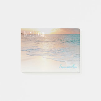 Caribbean Sunrise Inhale Exhale Tropical Beach Post-it Notes