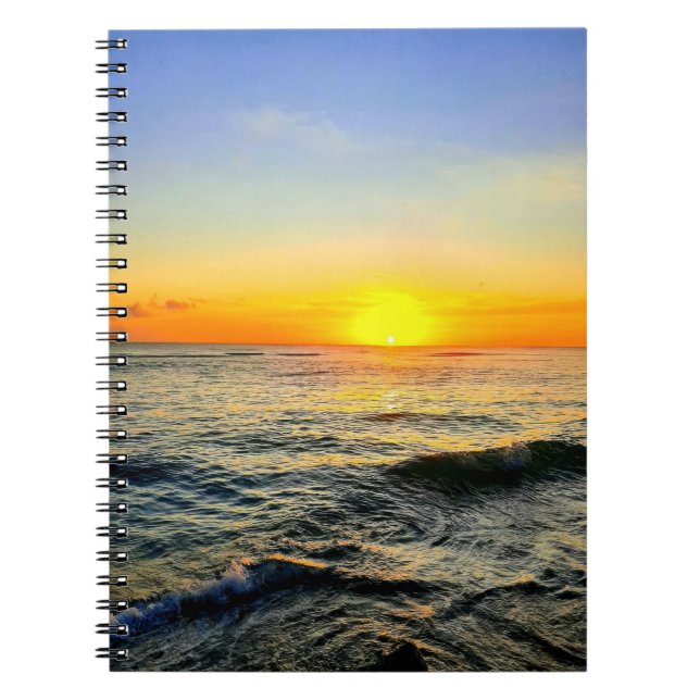 Caribbean Sunset Glow Notebook (Front)